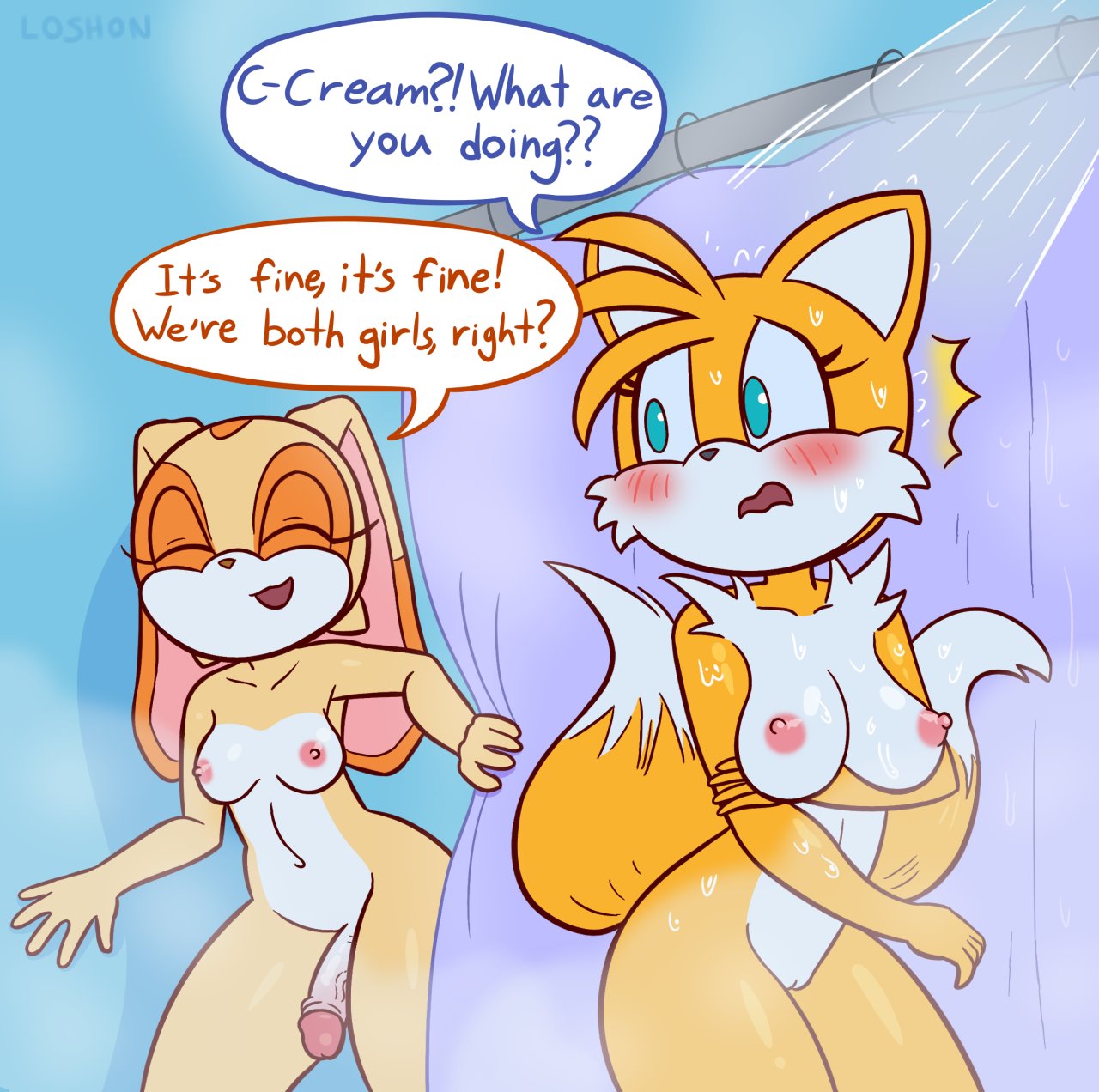 Sonic Cream Porn - Cream x Tailsko (sonic the hedgehog) porn comic by [loshon]. Fox girl porn  comics.
