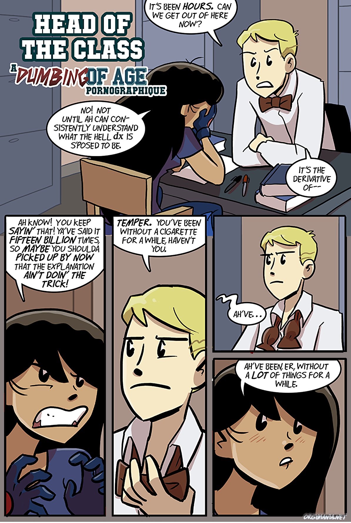 Head of the class - david willis (slipshine) porn comic parody on dumbing  of age. Dark skin porn comics.