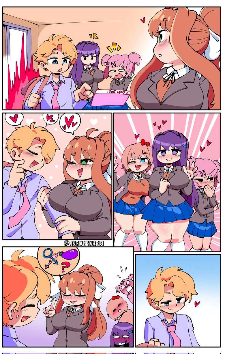 Senpai X Doki Doki Literature Club Girls