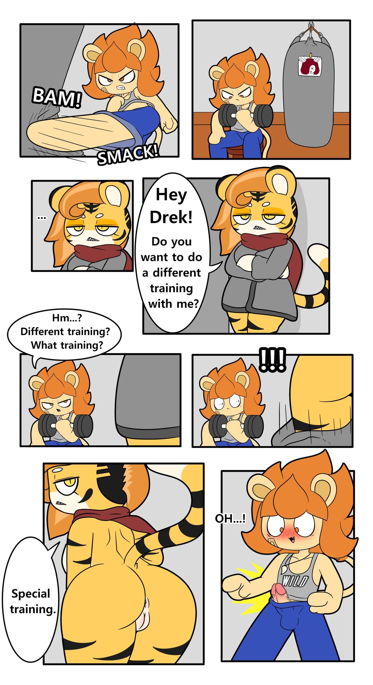 Special Training (tonytoran), 3 images. Furry porn comics.