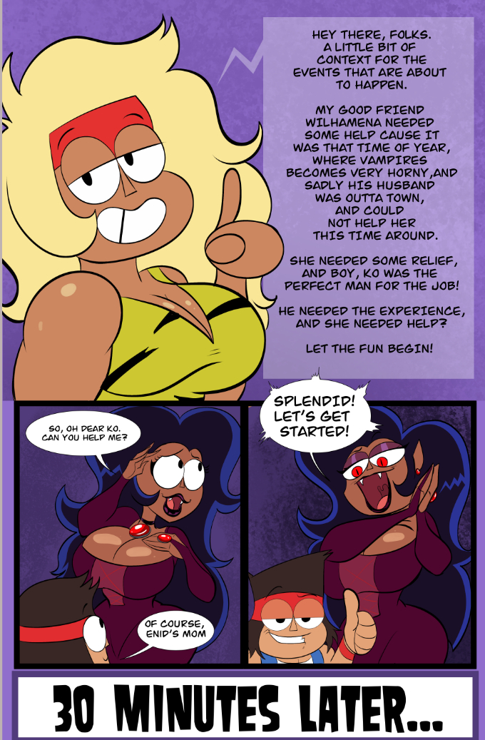 ameizing lewds - Night Of The Milf Pire (ok k.o. lets be heroes) porn comic image number 1