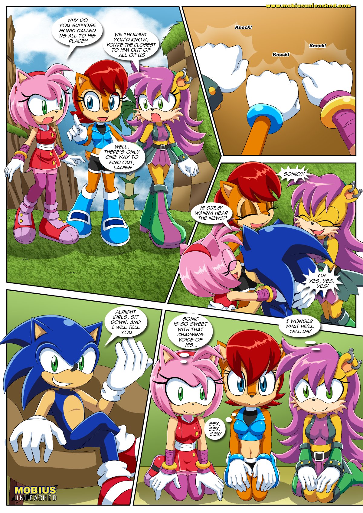 Sonic XXX Project 4 porn comic (sonic the hedgehog). [palcomix, mobius  unleashed] Ffm threesome porn comics.
