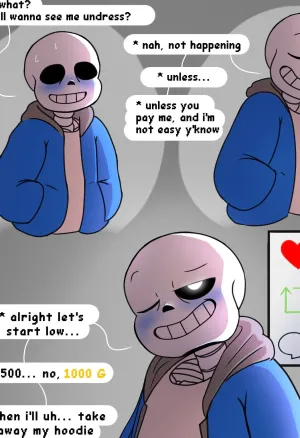 Sans strip game