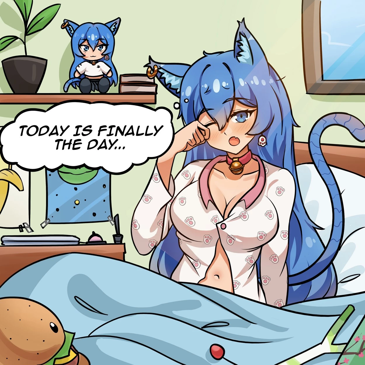 Contain big breasts, kemonomimi, lingerie, schoolgirl uniform, color and ot