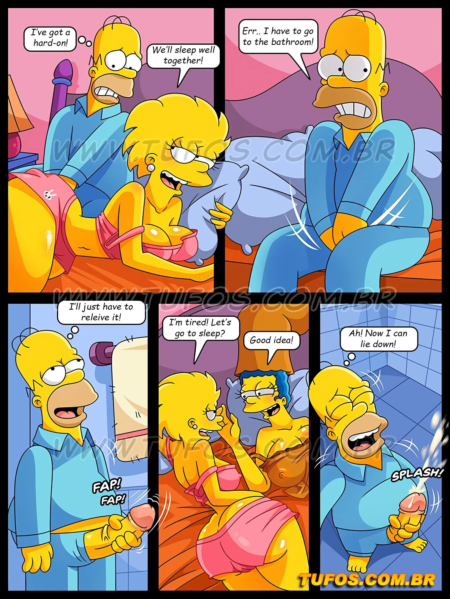 1812px x 2414px - The Simpsons 15- Sleeping in the parent's bed (the simpsons) porn comic by  [croc]. Anal porn comics.