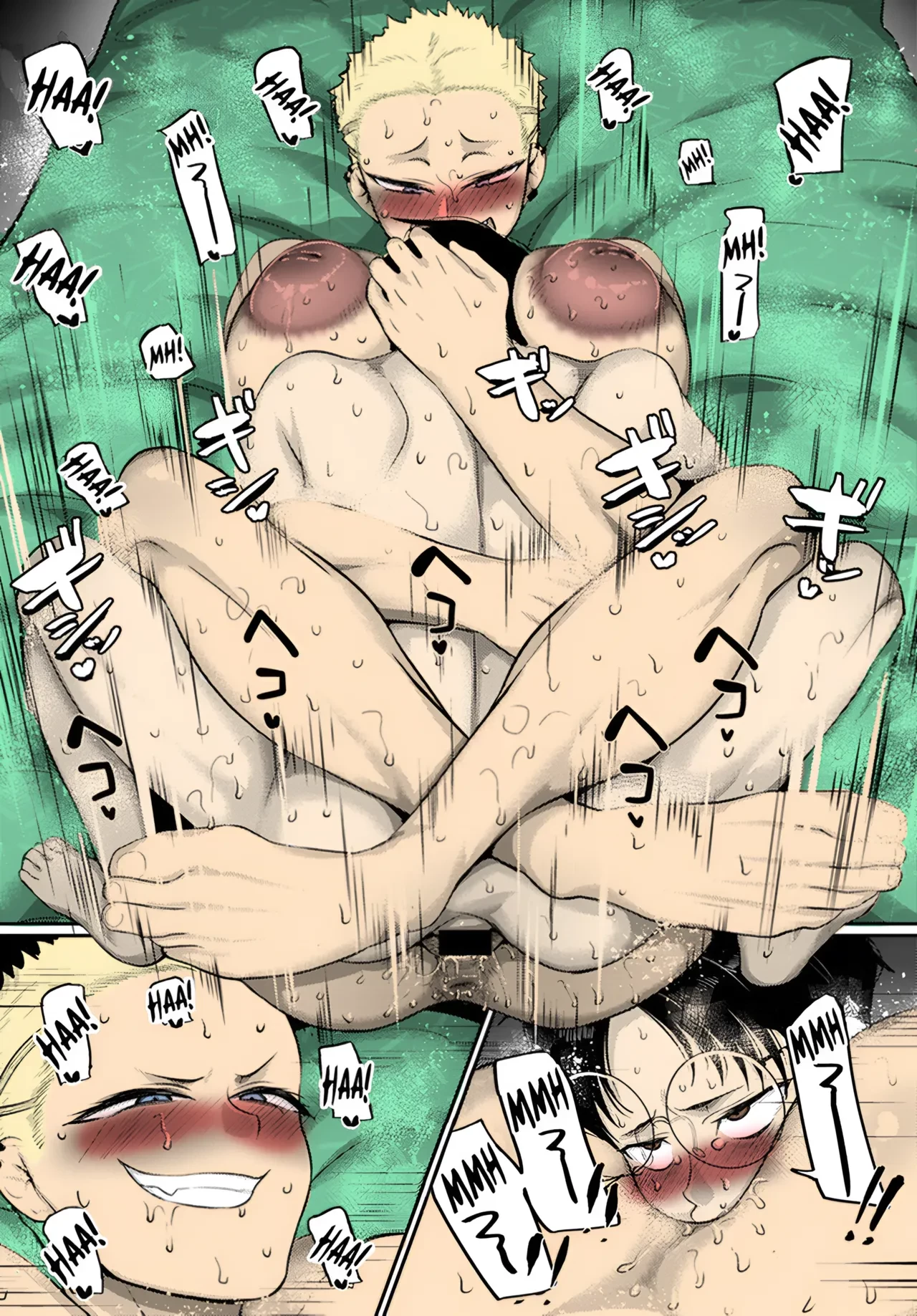 (Color Version) A Muscular Womans Mount Position  Aragae! Kinnikujyo no Mount position!! image number 19
