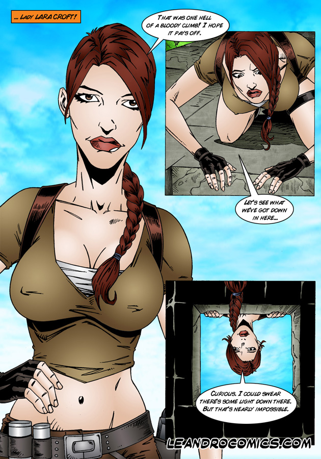 Lara Croft porn comics. Anal porn comics.