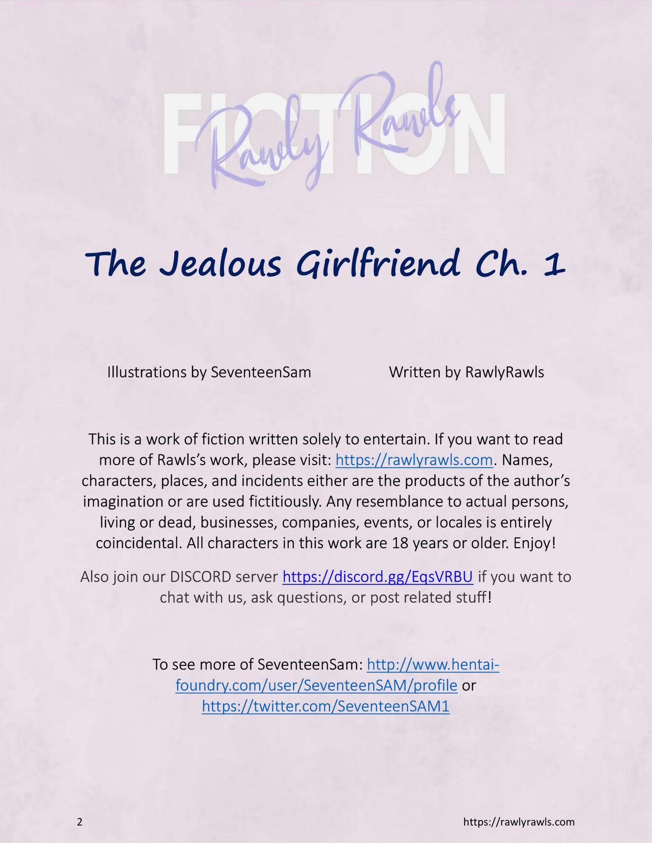 The Jealous Girlfriend Chapter 1: Rawly Rawls Fiction image number 1