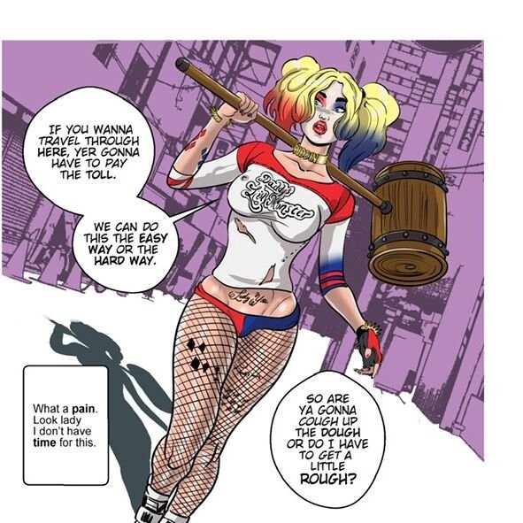 tim phillips - Harley Quinn Psychic Spanking porn comic image number 2