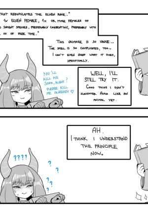 Frieren preparing to do her   the revival of the elven race