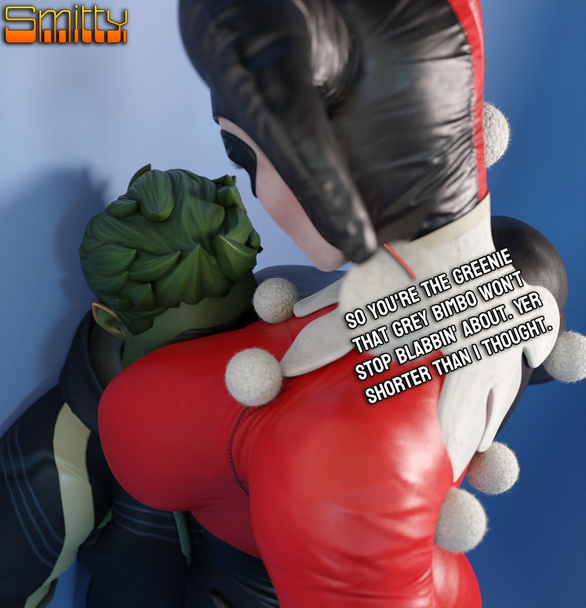 Smitty - Harley Quinn x Beast Boy porn comic
