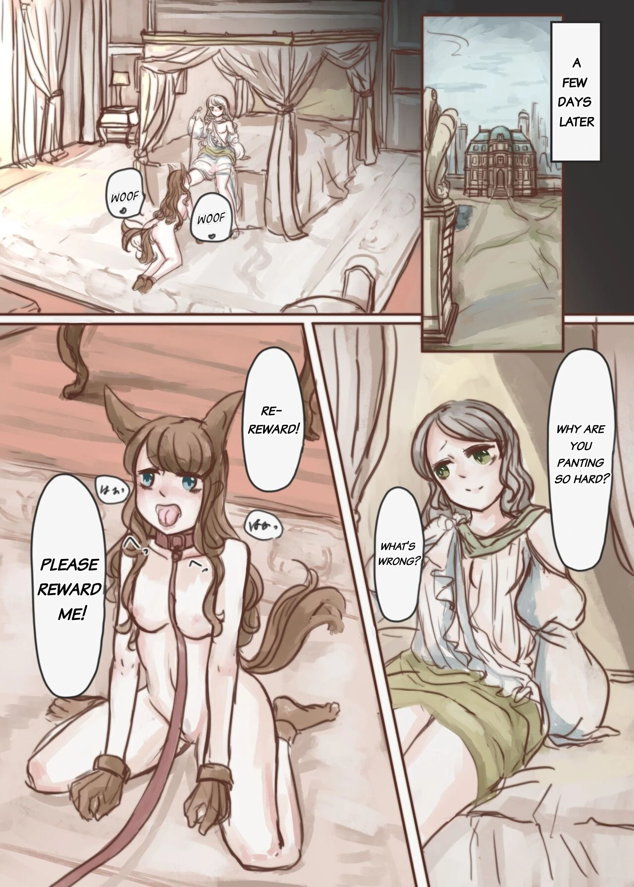 The Wealthy Young Lady Who Bought A Slave And Turned Her Into A Puppy image number 32