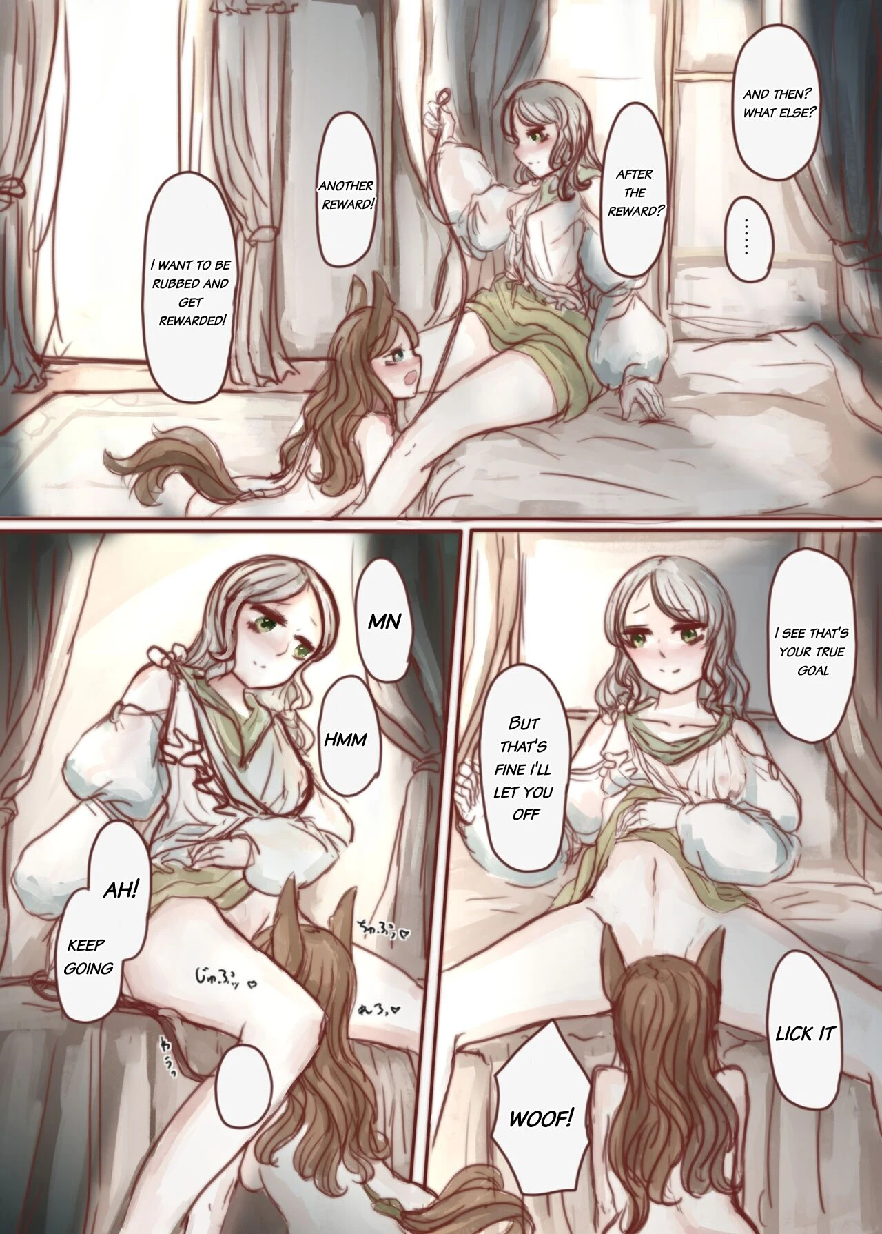 The Wealthy Young Lady Who Bought A Slave And Turned Her Into A Puppy image number 33