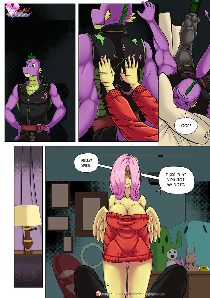Pia-Sama Lustful Diamond - Flutterlie (My Little Pony: Friendship is Magic) Colored image number 2