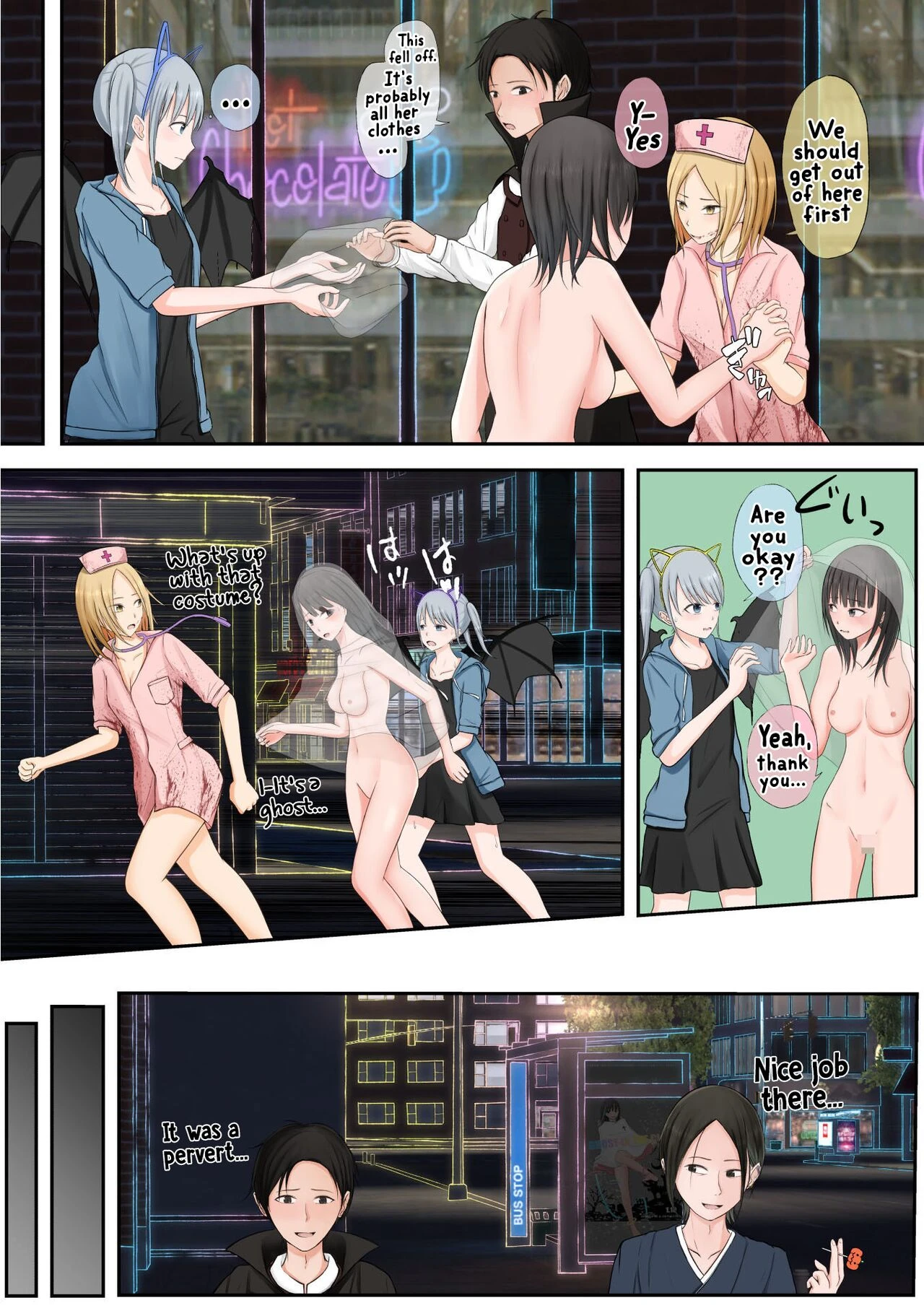 Halloween Exhibitionist Girl  Halloween Roshutsu Shoujo image number 127