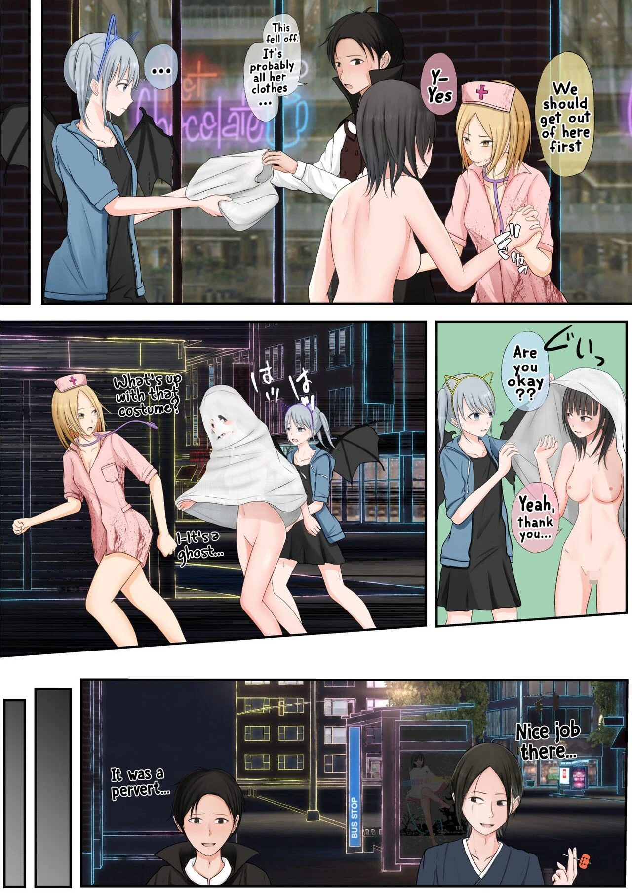 Halloween Exhibitionist Girl  Halloween Roshutsu Shoujo image number 44