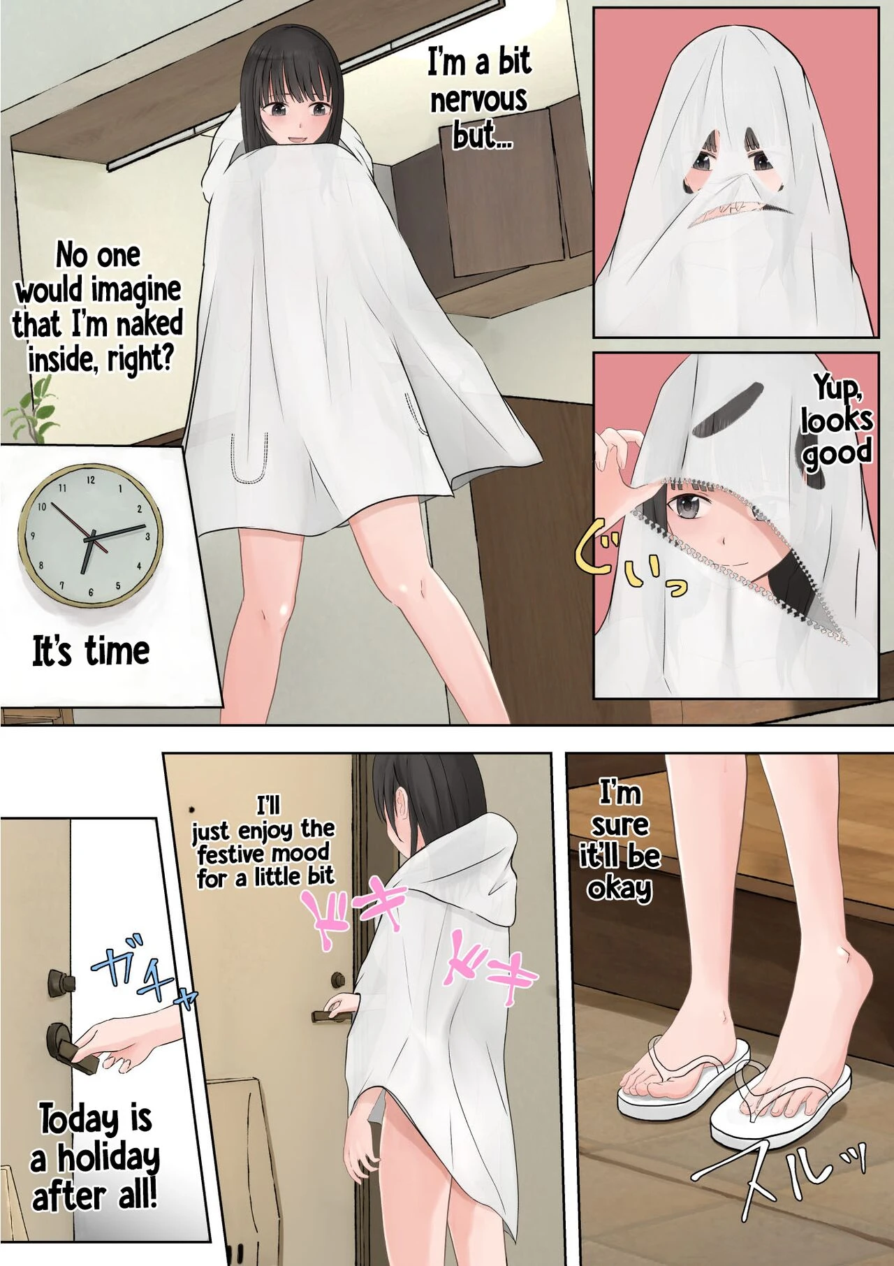 Halloween Exhibitionist Girl  Halloween Roshutsu Shoujo image number 5