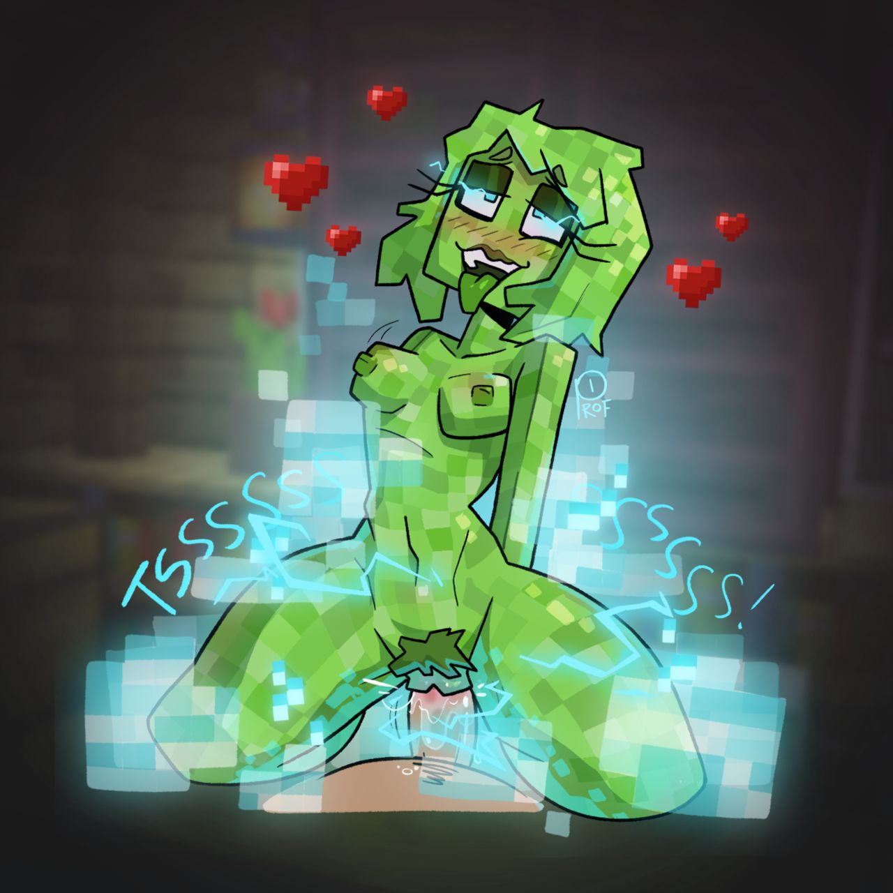 Zombie & Creeper Chick image number 1