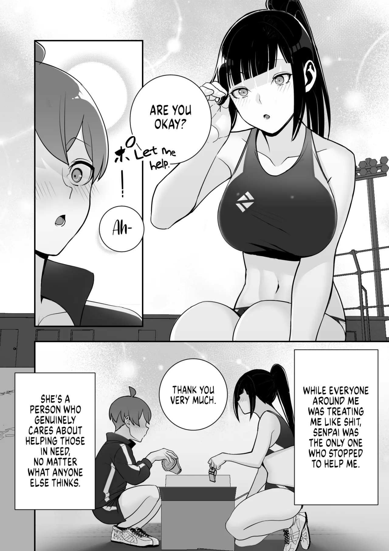 I Claimed my Beloved Track-and-Field Senpai and Brainwashed her into my Perfect Woman Reizoku no Kubiwa Akogare no Rikujoubu Senpai o Toraete Jibun no Konomi ni Sennou Choukyou image number 38