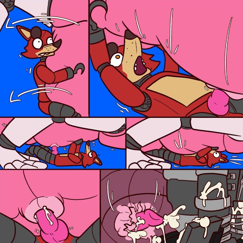 Foxy  Mangle Belly Cum Inflation image number 7