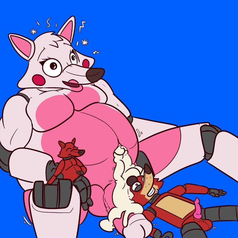 Foxy  Mangle Belly Cum Inflation image number 8