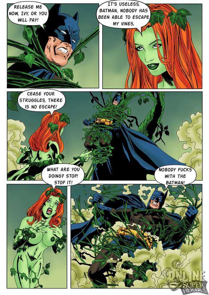 Batman vs Poison Ivy porn comic (dc, batman). [online superheroes] Blowjob  porn comics.