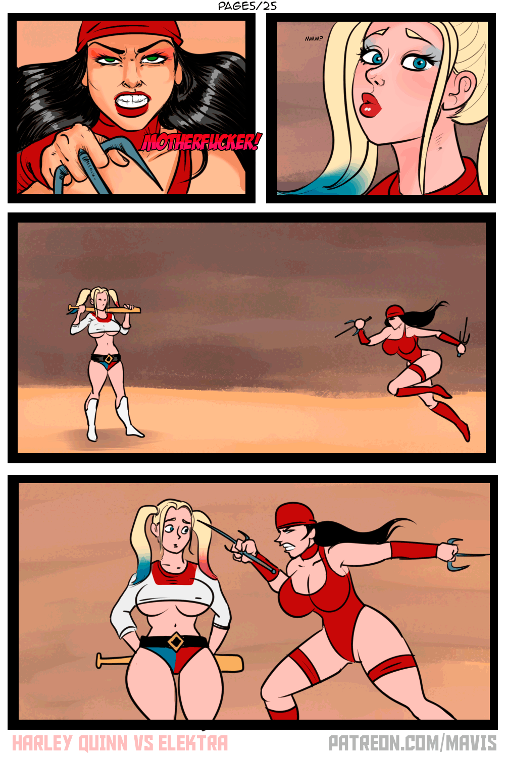 Battle of Supes: Elektra vs Harley Quinn image number 4