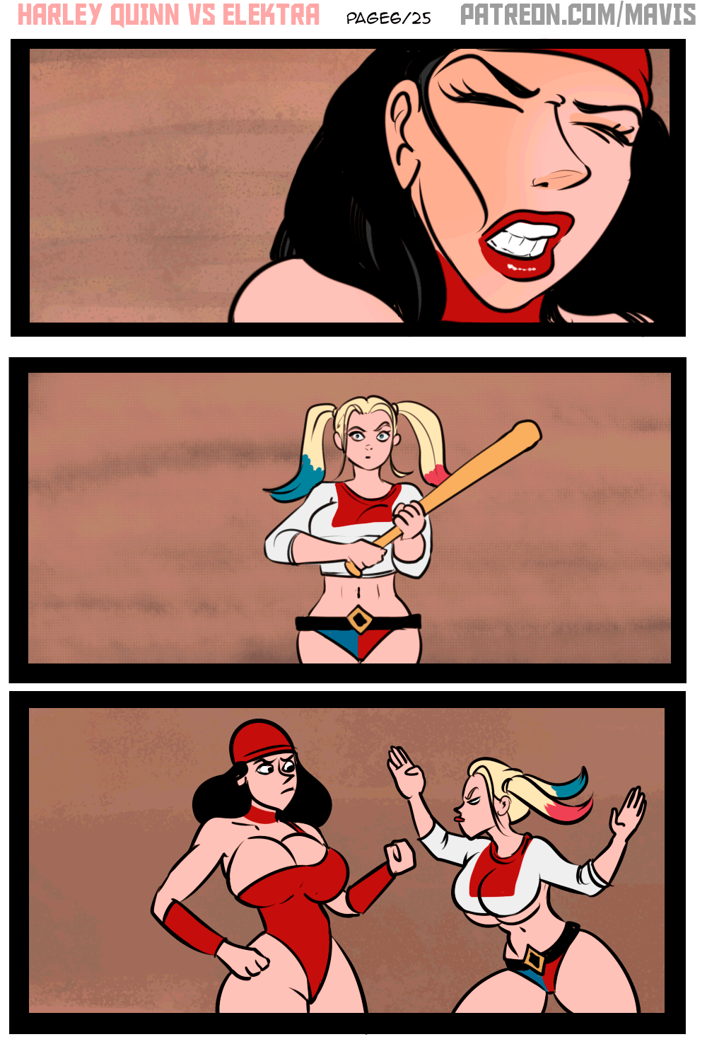 Battle of Supes: Elektra vs Harley Quinn image number 5