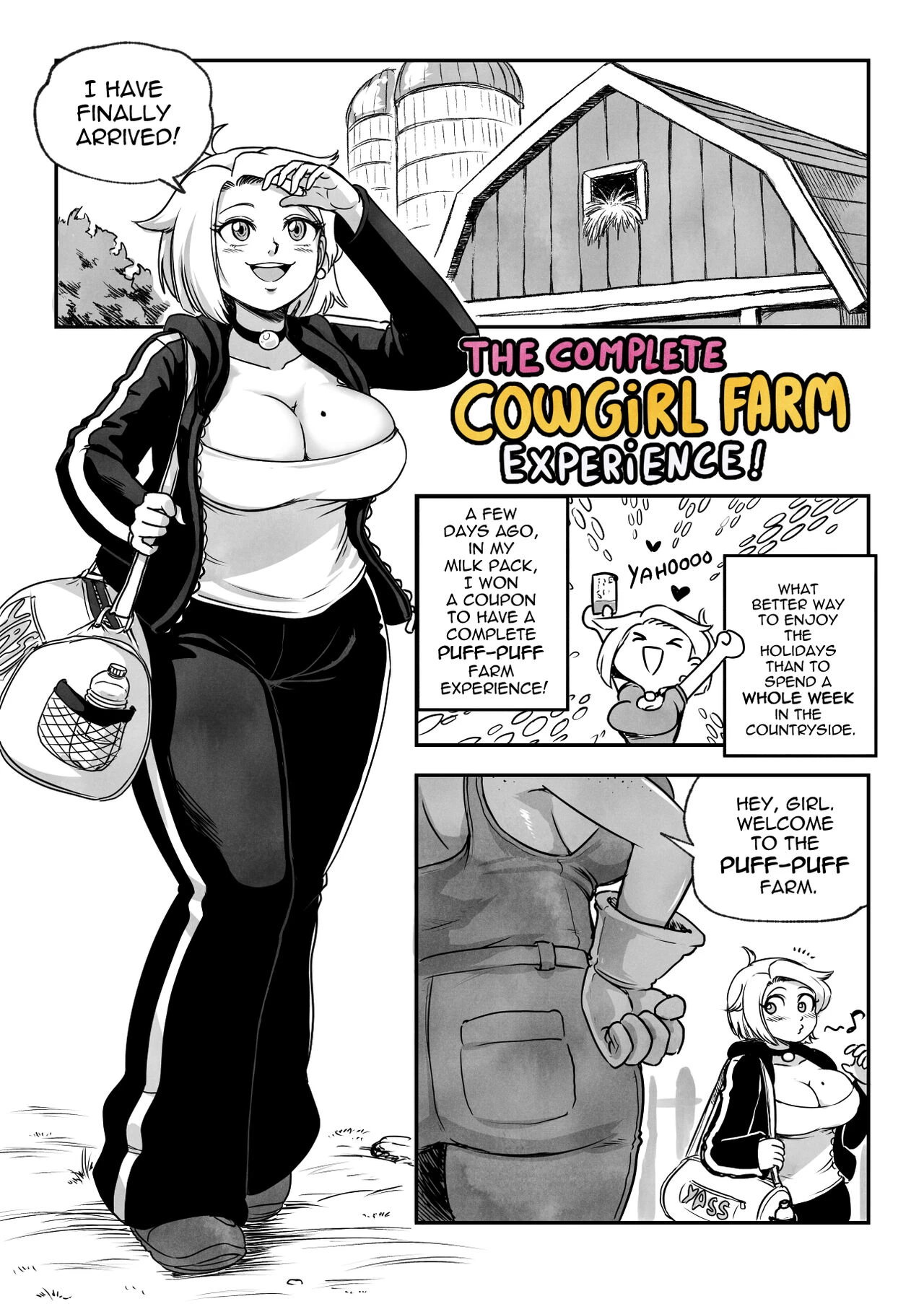 The Cowgirl farm Experience! (castagno), 15 images. Bondage porn comics.