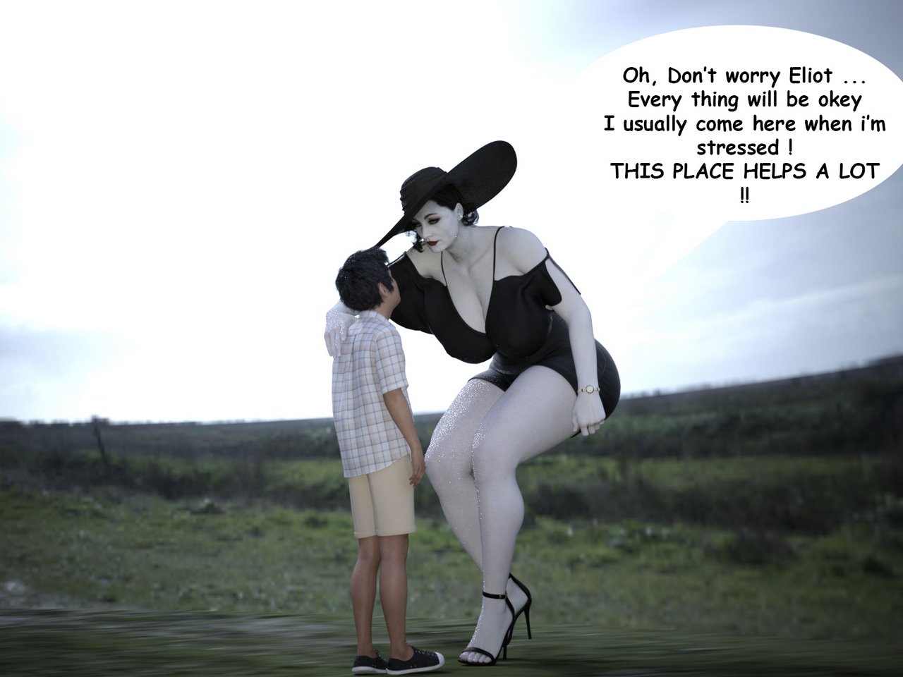 The Trip - Alcina Dimitrescu x Young man image number 9