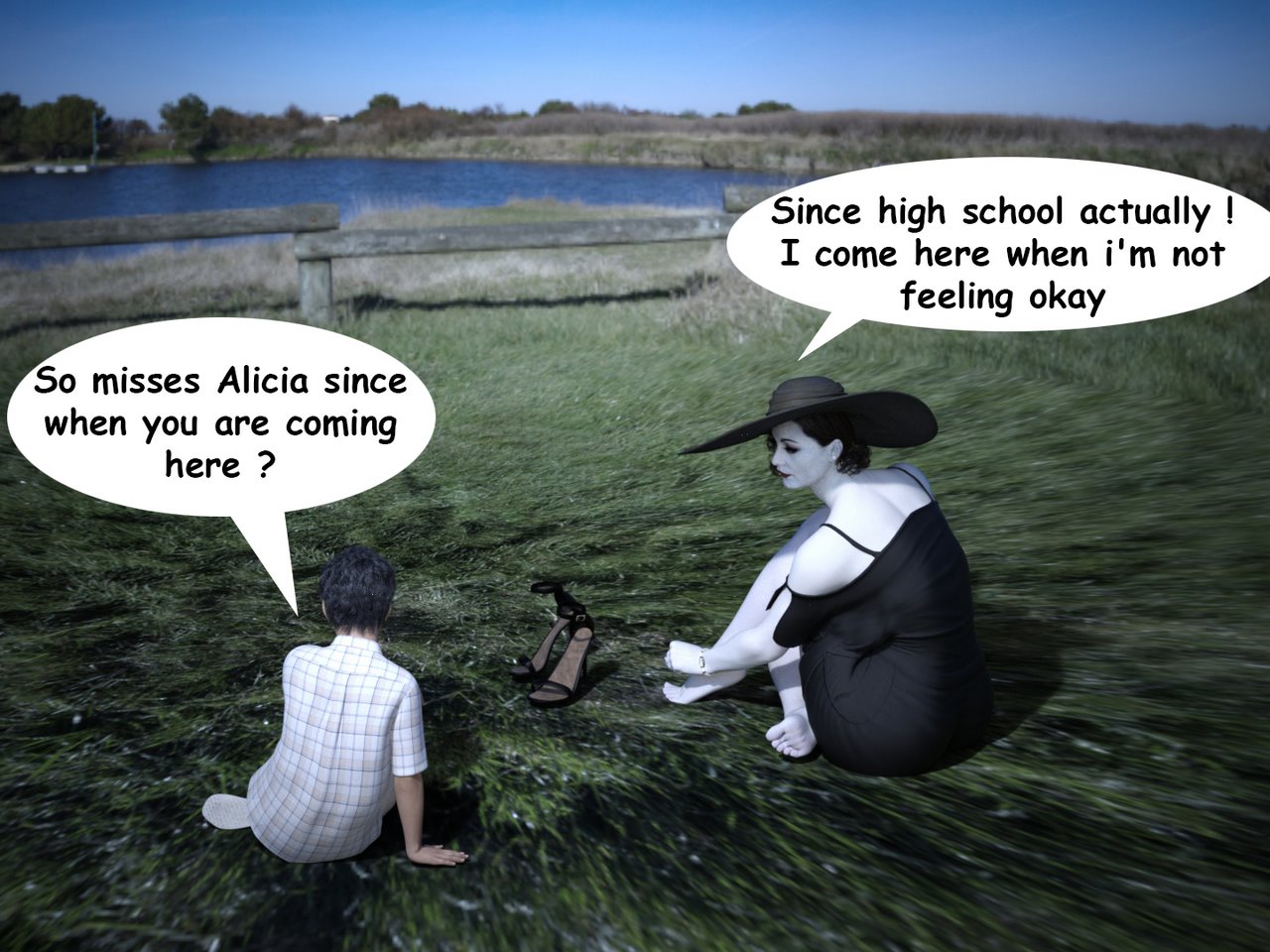 The Trip - Alcina Dimitrescu x Young man image number 11