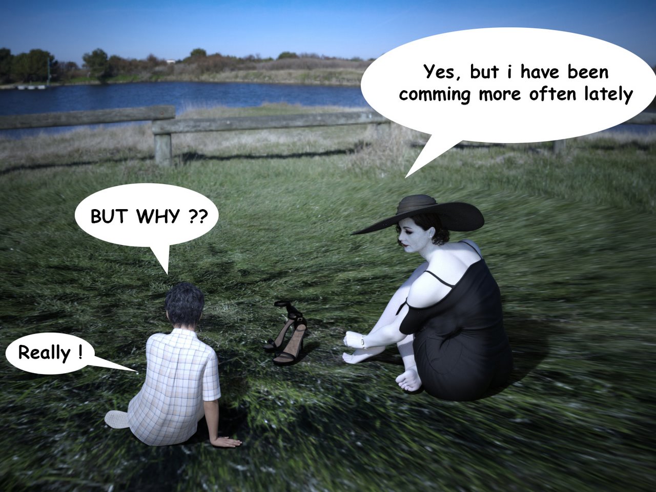 The Trip - Alcina Dimitrescu x Young man image number 12