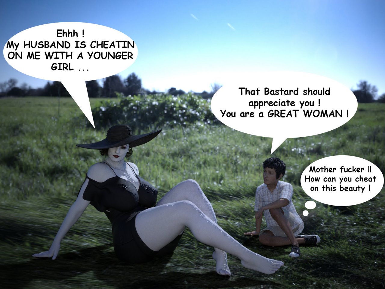 The Trip - Alcina Dimitrescu x Young man image number 13