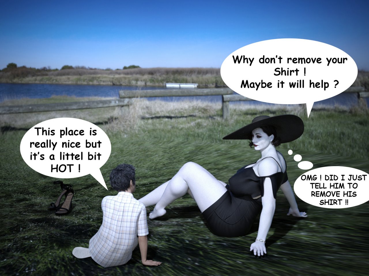 The Trip - Alcina Dimitrescu x Young man image number 15