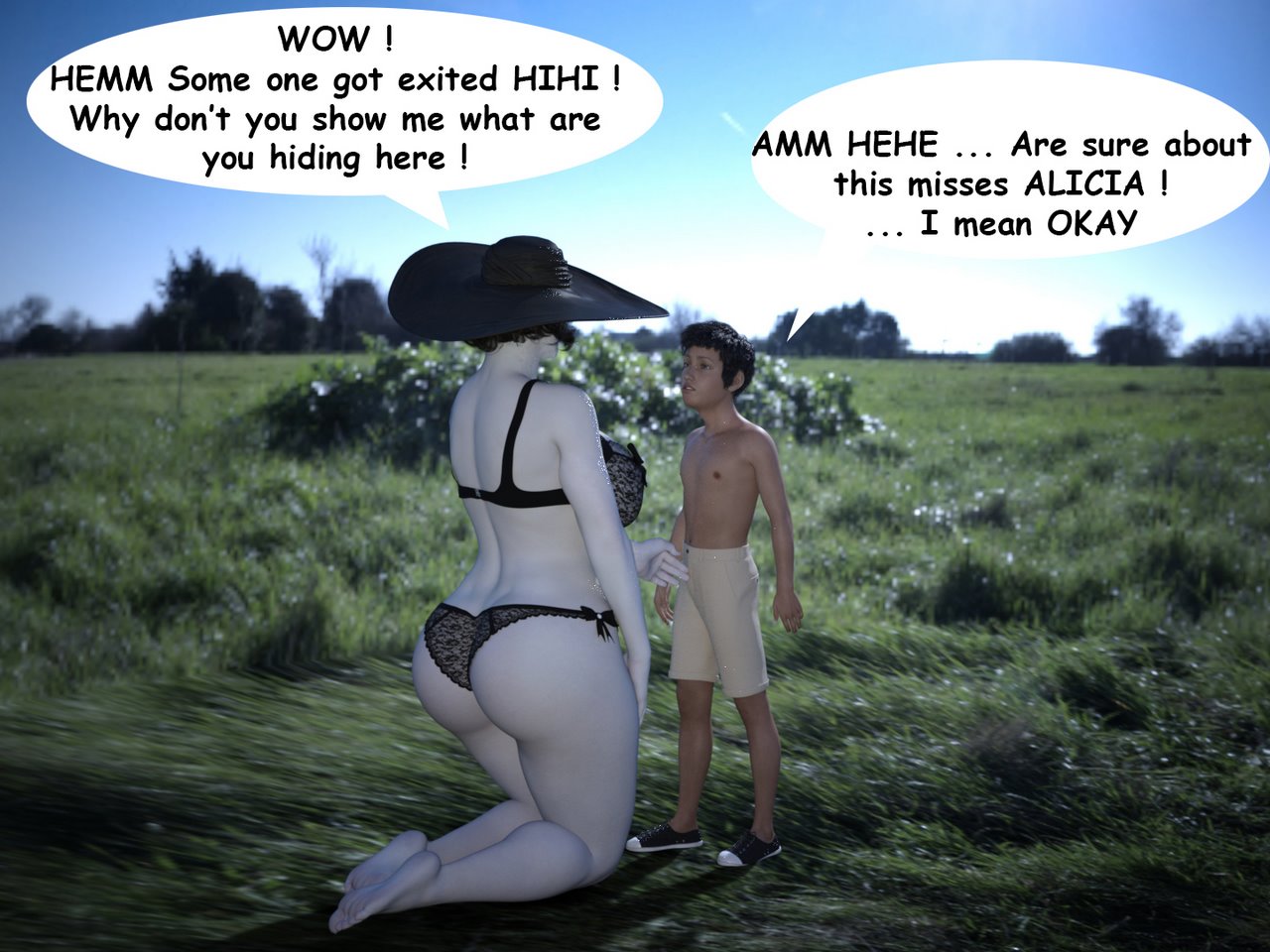 The Trip - Alcina Dimitrescu x Young man image number 18