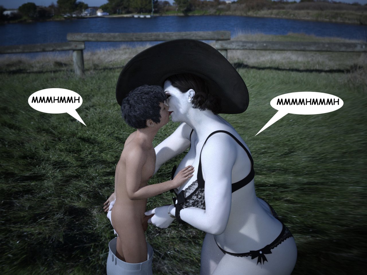 The Trip - Alcina Dimitrescu x Young man image number 21