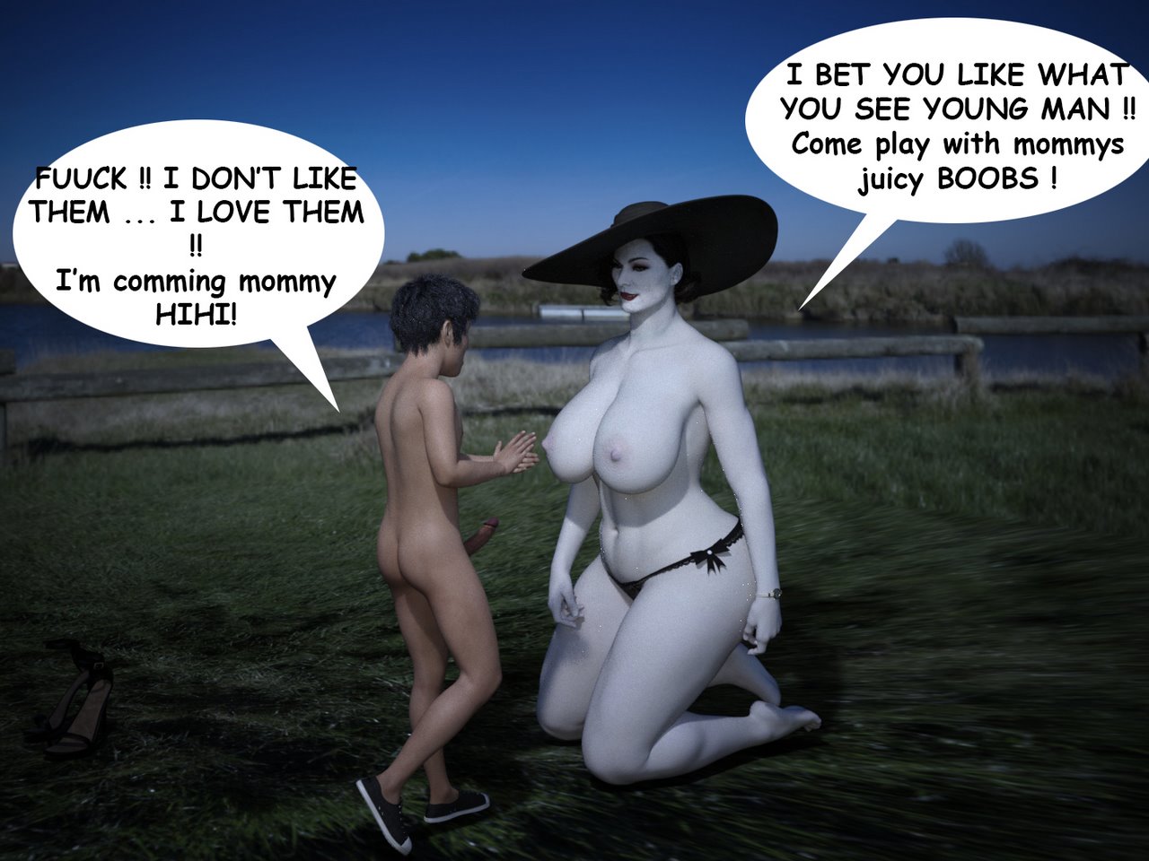 The Trip - Alcina Dimitrescu x Young man image number 22