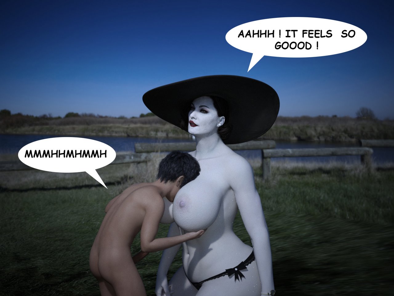 The Trip - Alcina Dimitrescu x Young man image number 24