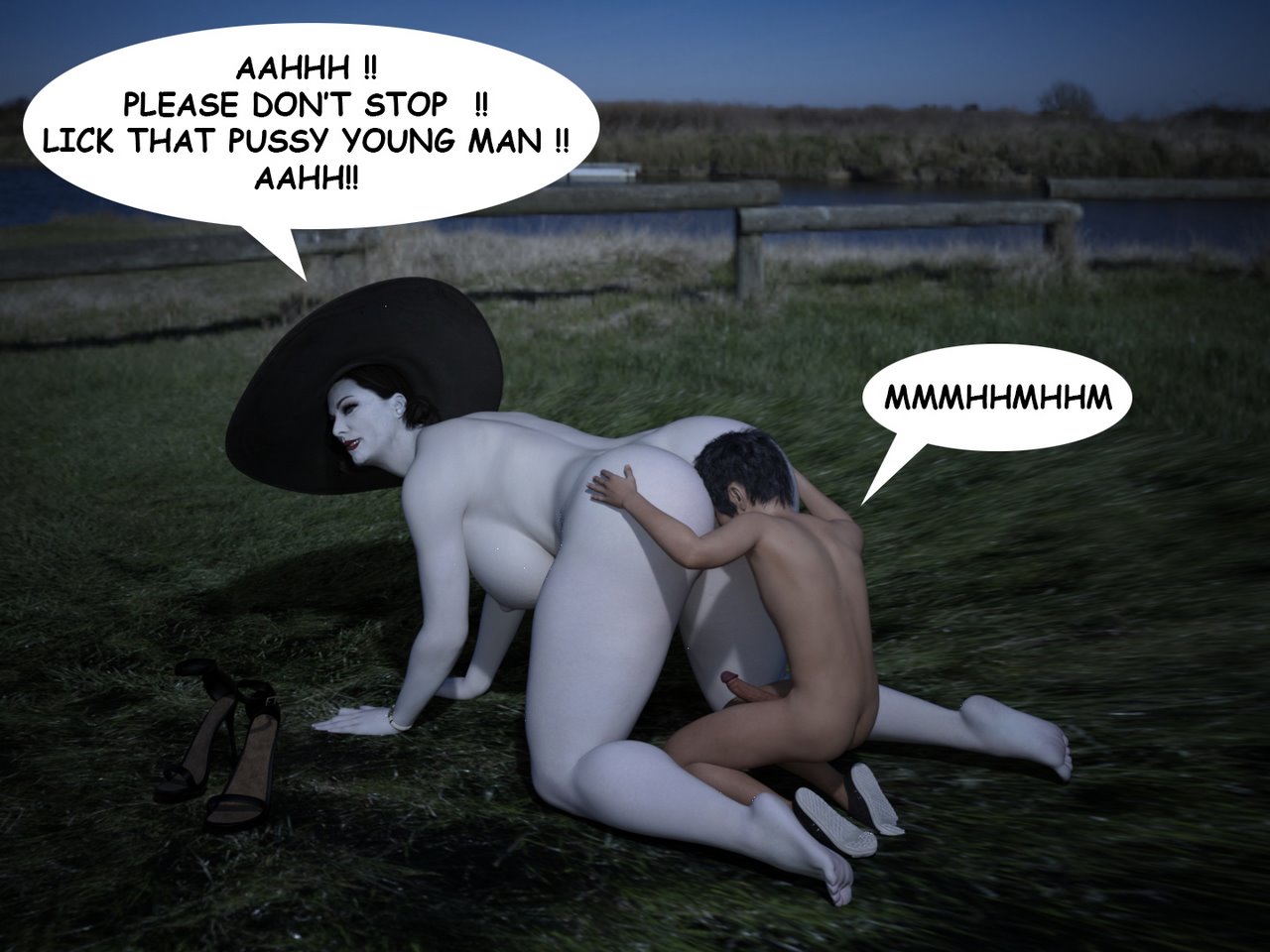 The Trip - Alcina Dimitrescu x Young man image number 26