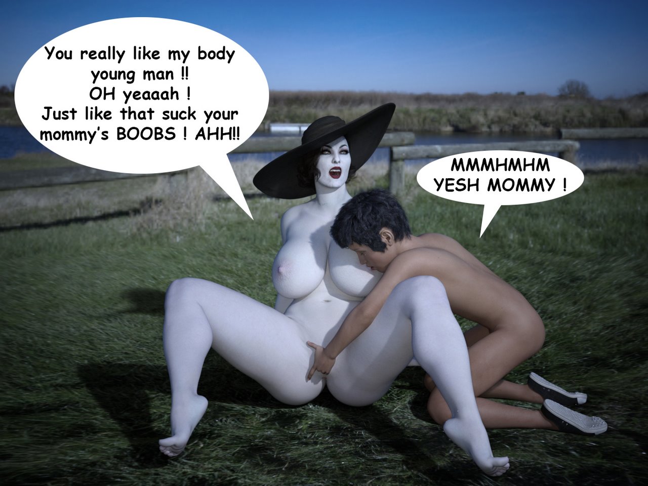 The Trip - Alcina Dimitrescu x Young man image number 33