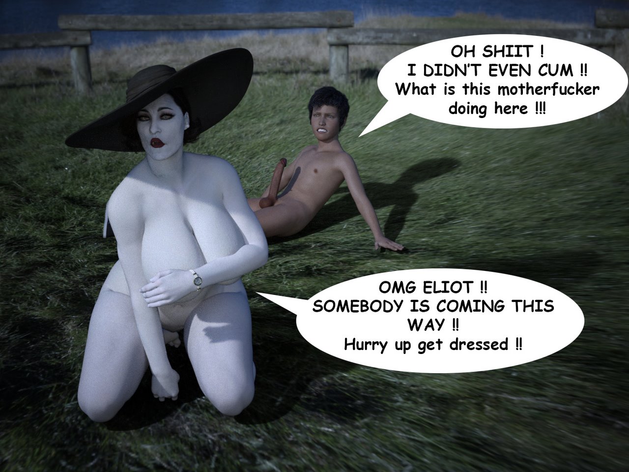 The Trip - Alcina Dimitrescu x Young man image number 36