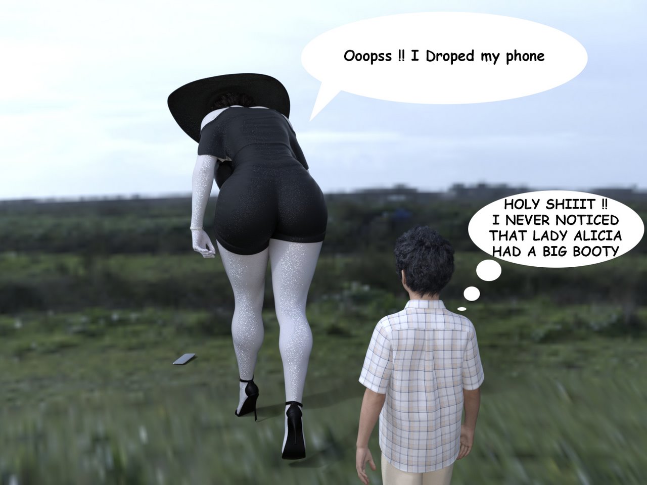 The Trip - Alcina Dimitrescu x Young man image number 5