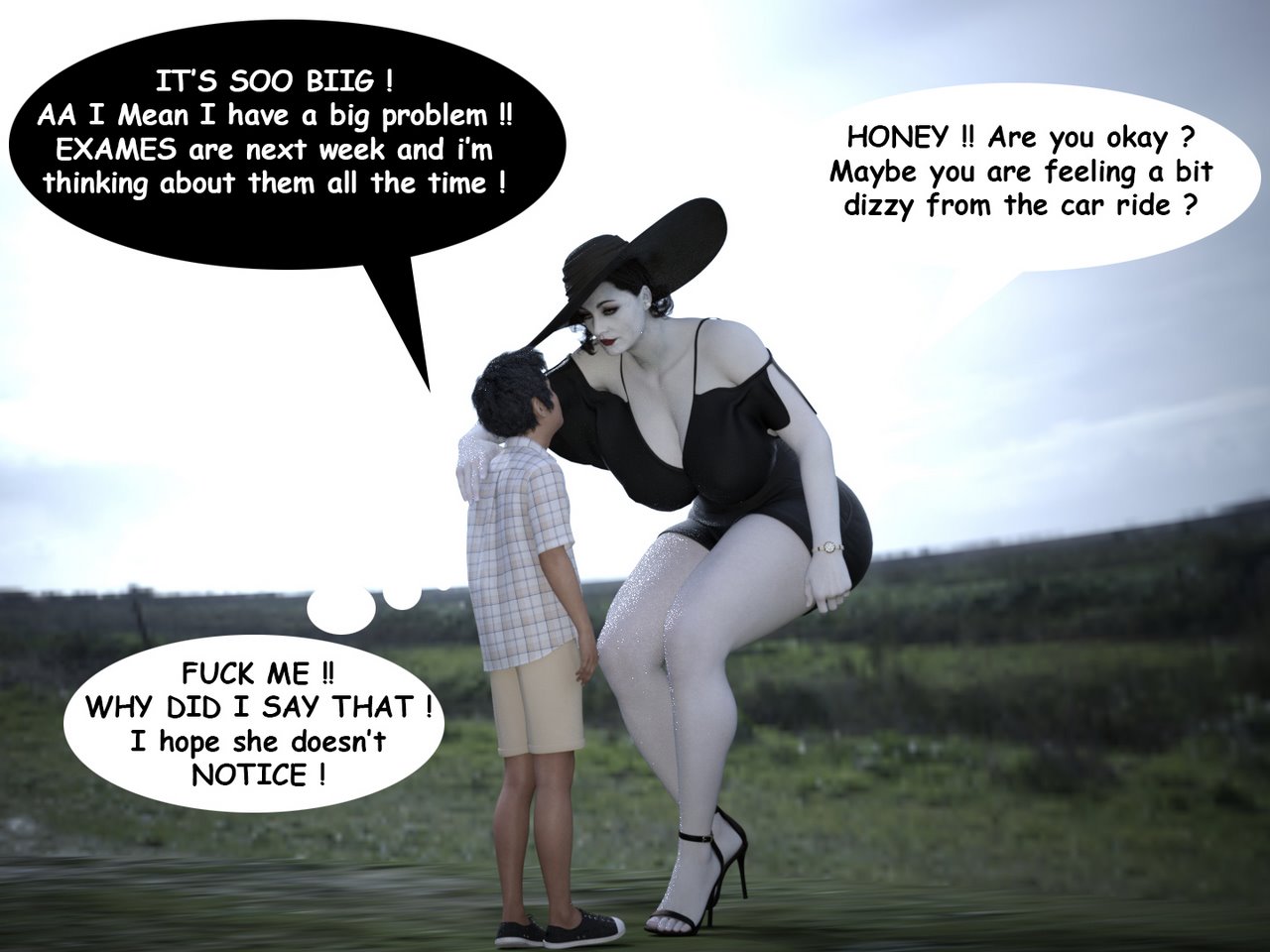 The Trip - Alcina Dimitrescu x Young man image number 8