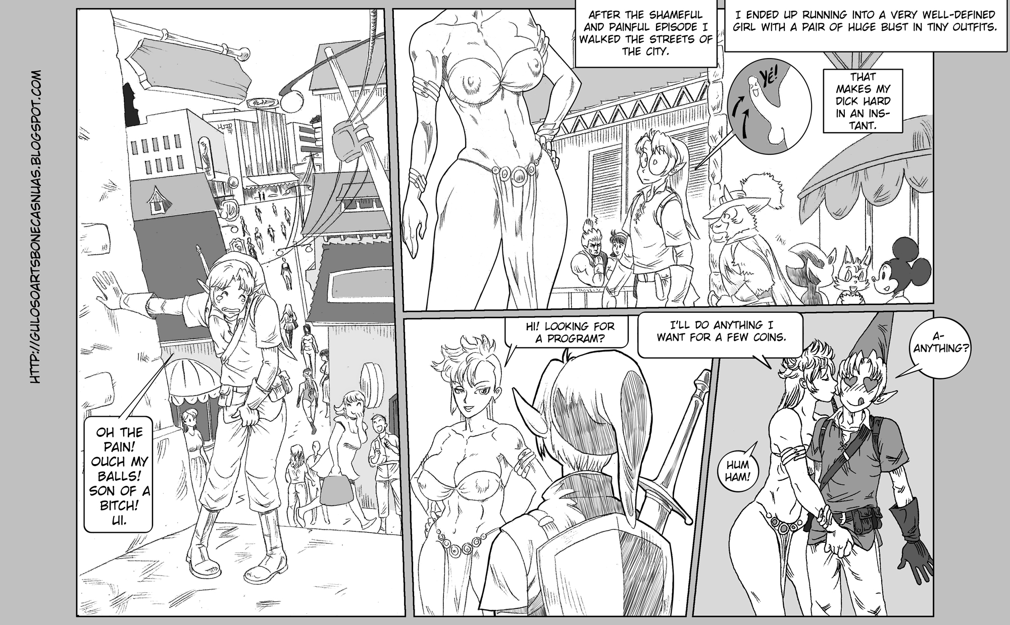 Shemale Zelda Link - Legend of Zelda Link's Dream (the legend of zelda) porn comic by [garoto  guloso]. Shemale porn comics.