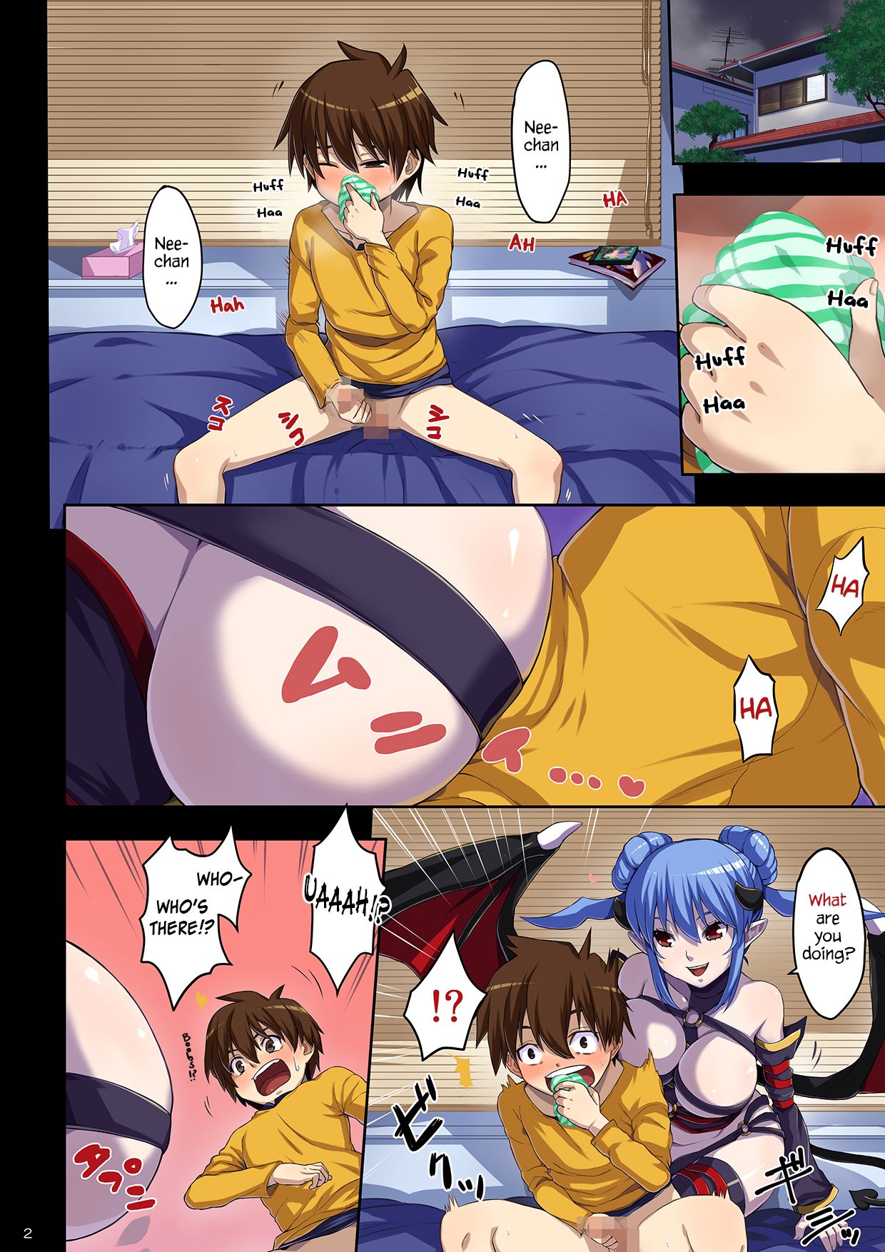A Succubus Came When I was Masturbating with My Sisters Panties image number 1