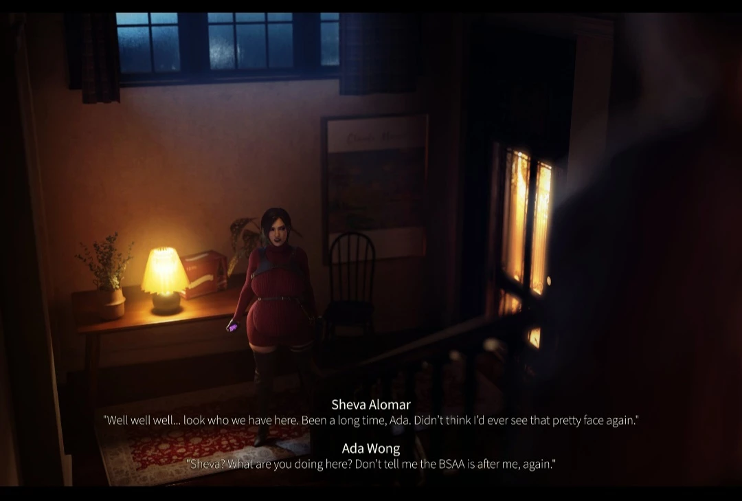 ada wong x sheva alomar aftermath pregnant belly