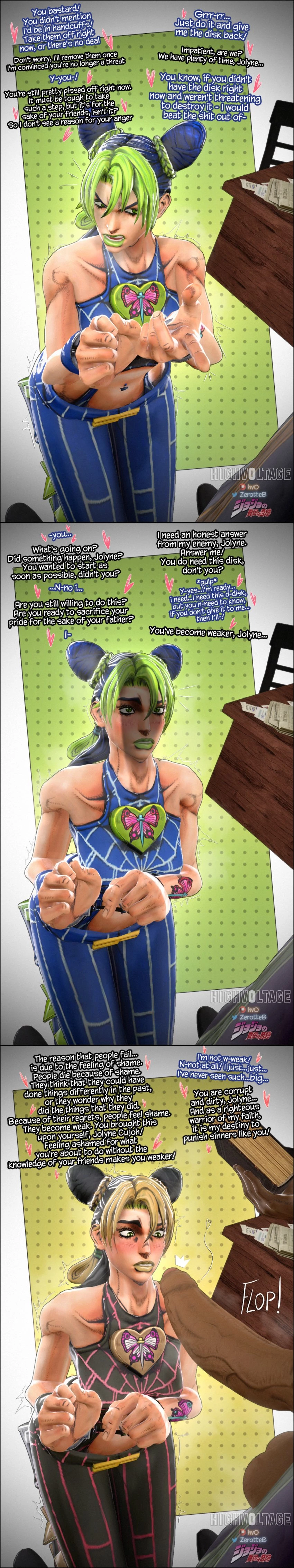 Jolyne kujo Surrender to enrico pucci