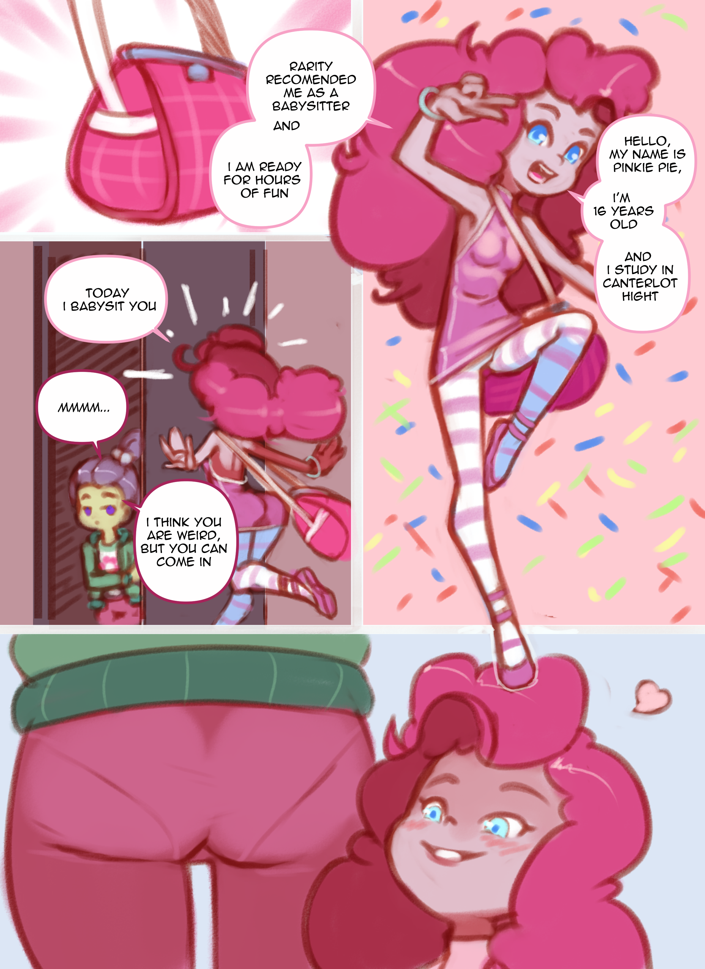My little loli: lilys babysitter porn comic image number 1