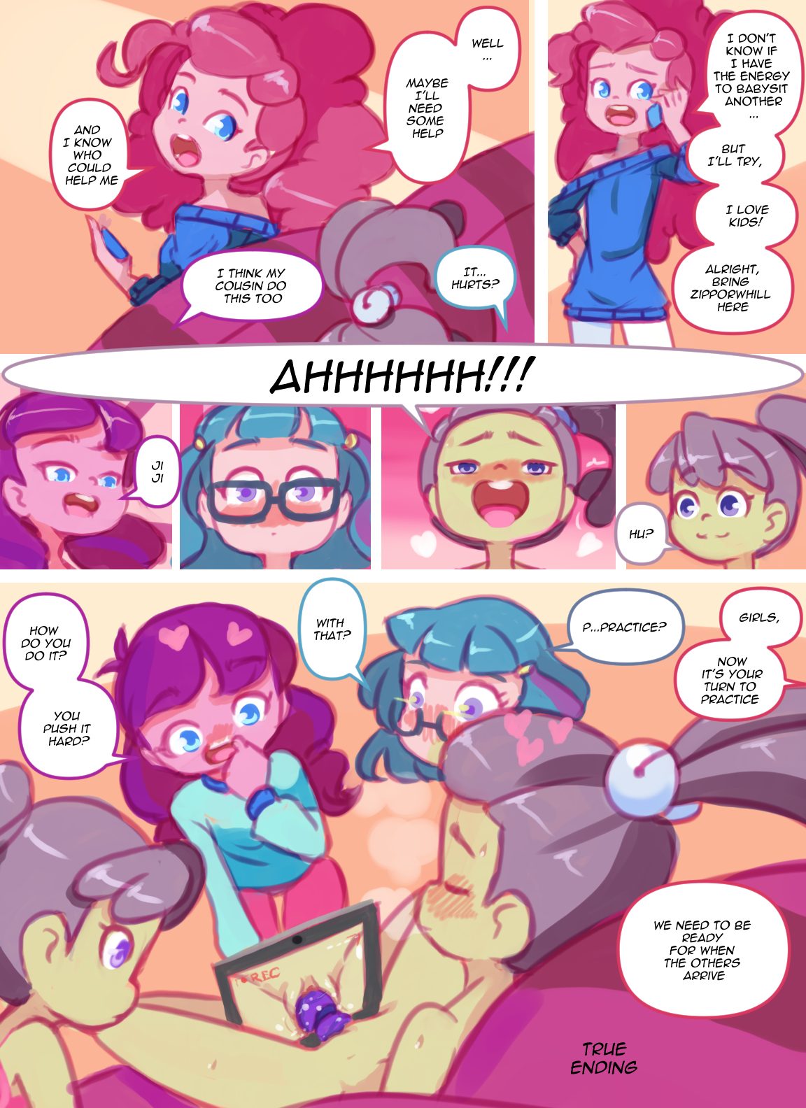 My little loli: lilys babysitter porn comic image number 21