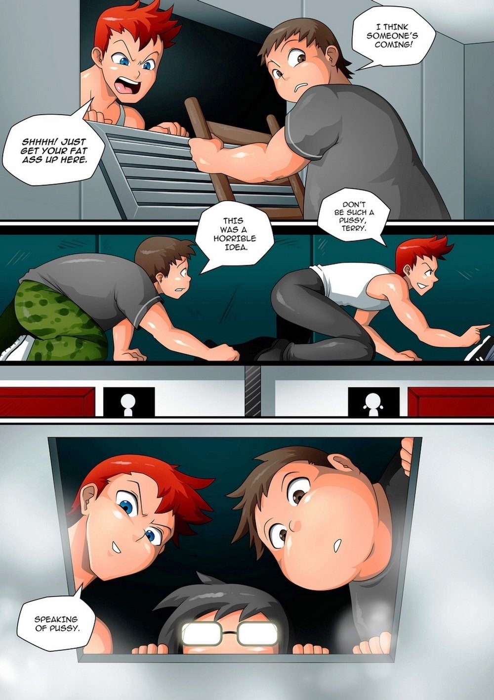 Witchking00 ? Shower Room Surprise (English) (witchking00), 21 images. Big  ass porn comics.